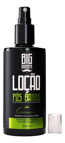 Loção Pós Barba Big Barber 250ml Lemon Spray Pele Sensível