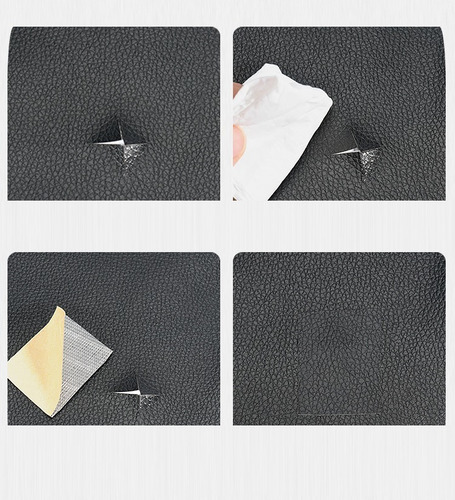 Imagen 4 de 10 de Parche Reparación Autoadhesivo De Negro 25 × 30 Cm