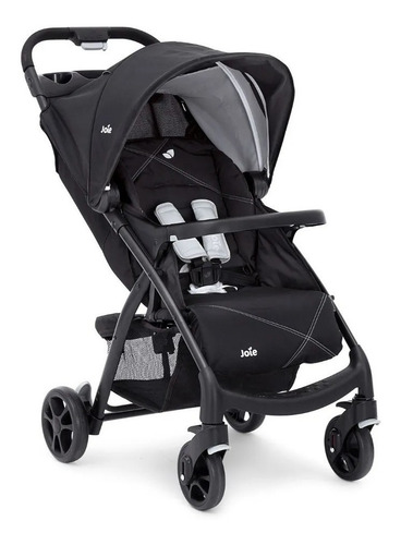 Cochecito de paseo Joie Muze travel system dark pewter con chasis color negro