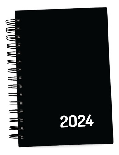 Agenda Executiva 2024 -10 Und- Anual Preta Capa Dura Wire-o Cor da capa Preto Liso