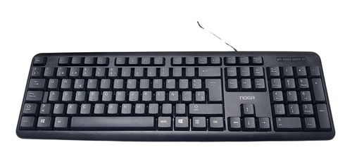 Teclado Usb Ergonomico Pc Notebook Oficina Nkb-78011 Letra Ñ