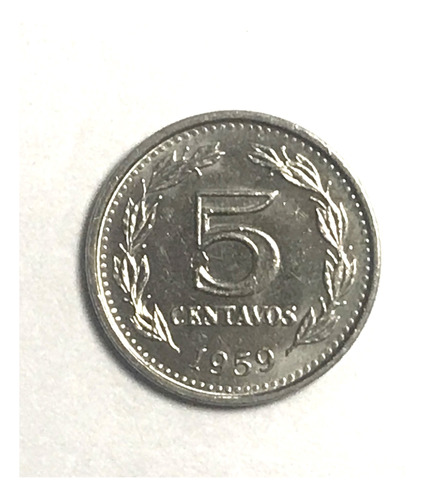 Monedas Argentinas: 5 Centavos De 1959 Sin Circular