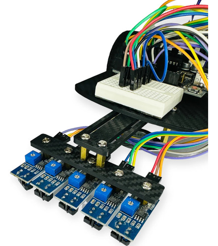 Kit Robot Seguidor De Línea Para Arduino Con Chasis 3d