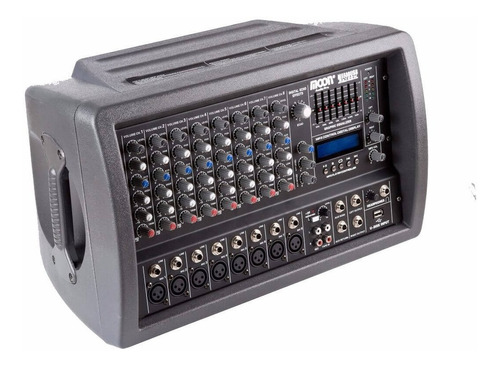 Consola Potenciada Moon M5508 Usb - 8 Canales 200 Watts Eq