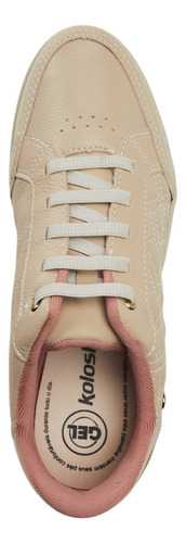 Tênis Casual Feminino Em Couro Kolosh