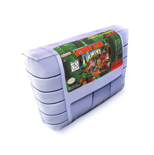 Imagen 2 de 4 de Cojín Super Nintendo Donkey Kong Country 30x20cm Vudú Love