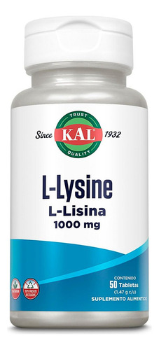 Lisina 50 Tabletas Kal L-lisine