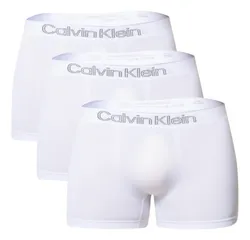 Kit com 3 Cuecas Calvin Klein Low Rise Trunk Sem Costura