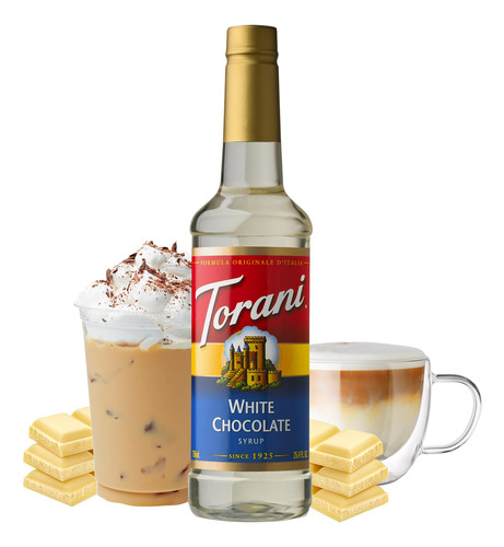 Jarabe Saborizado Chocolate Blanco 750 Ml Paquete De 4