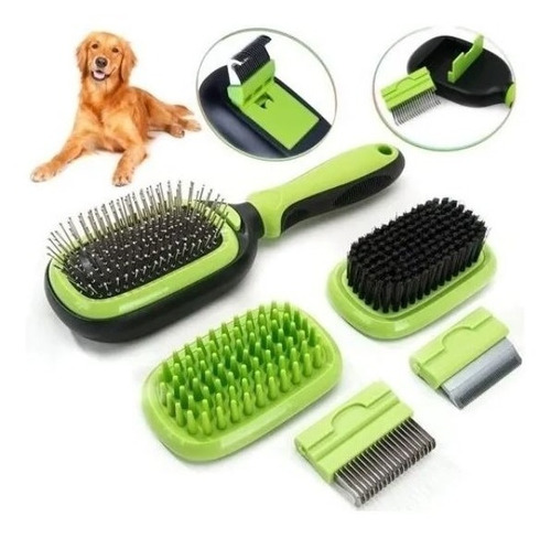 Cepillo Para Mascotas 5 En 1 Pet Grooming Kit