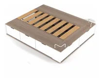 Comprar Cama Box Euro 200x200 6 Cajones 2 Zapateros Sujeta Colchón 
