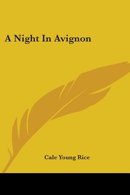 Libro A Night In Avignon - Rice, Cale Young