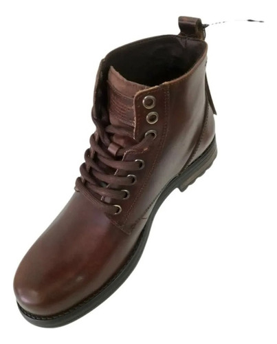 Bota De Piel Levis Casual Para Caballero De Agujetas L221311