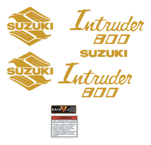 Kit Adesivos Compatível Suzuki Intruder 800 Preta It006