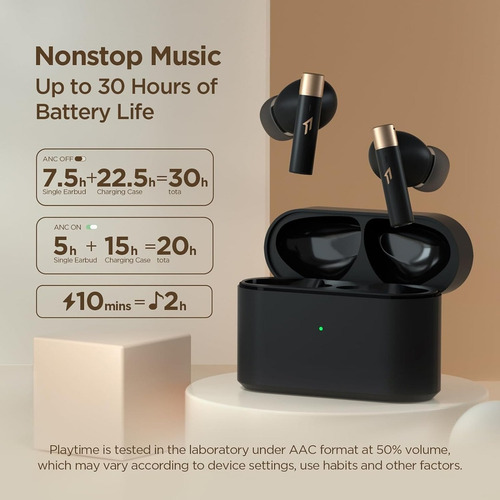 Audífonos Noise Cancelling Y App 1more Pistonbuds Pro Q30