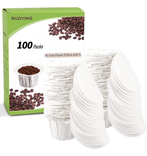 Filtros De Papel Para Tazas De Café Con Tapa Desechable...