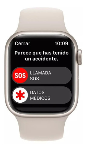 Apple Watch Series 8 Gps - Caja Aluminio 41mm Blanco Estelar Color De La Malla Deportiva