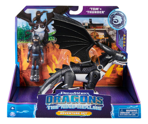 Set Figuras Tom Y Thunder Dragones Spin Master DreamWorks