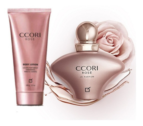 Perfume Ccori Rose 50 Ml + Crema Perfumada 200 Ml Yanbal 