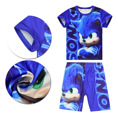 comprar Conjuntos De Ropa Infantil Sonic T-shirt Bos Kids Pants;