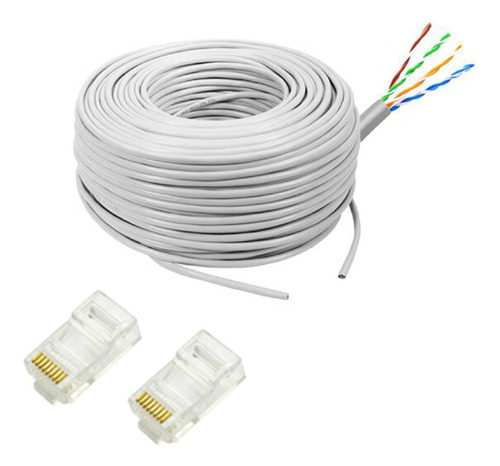 Cable Utp Red Ethernet Camara Rj45 Categoría 5 X30 Metros