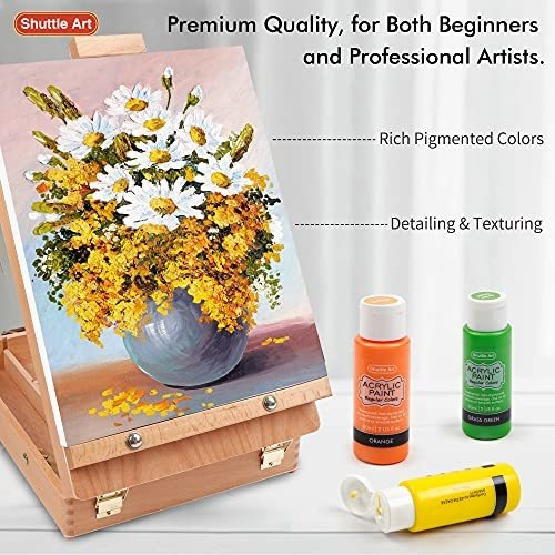Pinturas Acrilica Para Lienzo 60ml Impermeable 50 Colores
