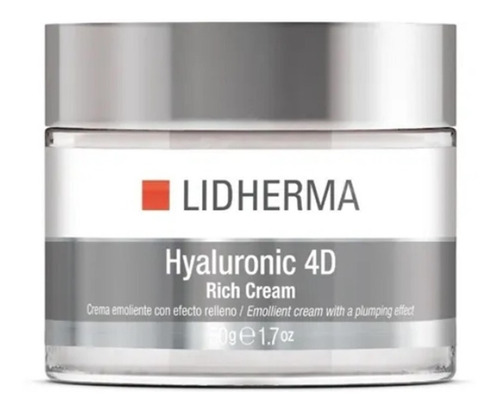 Imagen 1 de 1 de Lidherma Hyaluronic 4d Rich Cream Acido Hialuronico Arrugas