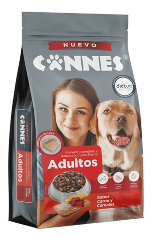 Cannes Adulto alimento sabor carne y cereales 18kg