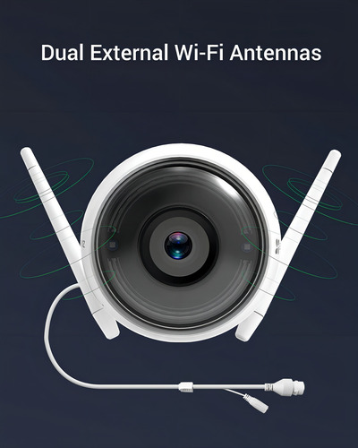 Câmera de segurança externa WiFi Ezviz CTq3w 1080 2mp