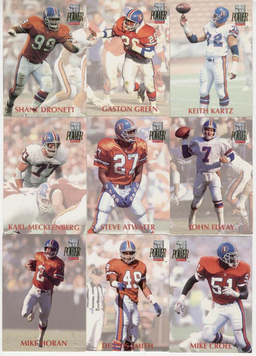 1992 Pro Set Power & Skybox - Denver Broncos ( 13 ) Sets