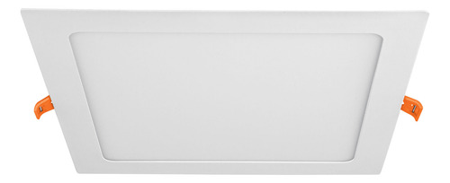 Luminario Ultra Delgado Led 18w Empotrar Cuadrado Luz Cálida Blanco