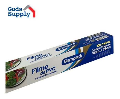 Imagen 1 de 3 de Papel Film Pvc Tipo Envoplast 100 Metros, Bompack Bulto X 12