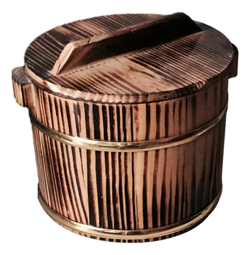 Cubo De Arroz De Madera, Barril De Arroz Al , 18cm B