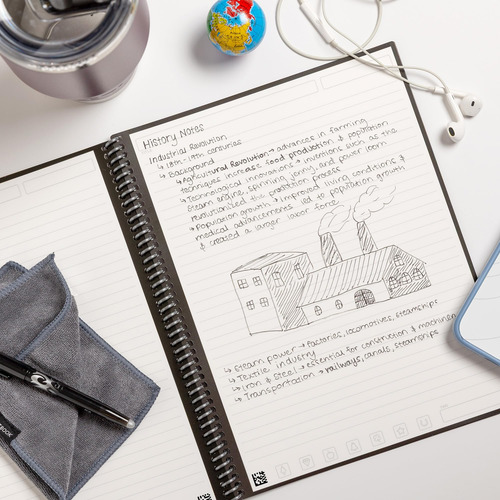 Cuaderno Reutilizable Inteligente Rocketbook Forrado
