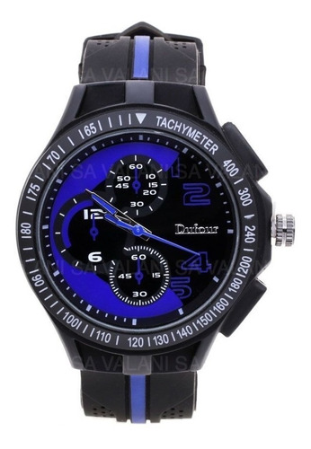 Reloj Hombre Malla De Silicona Color Con Diseño D1069