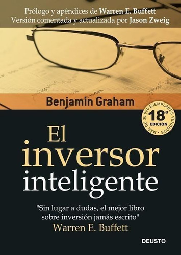 Libro El Inversor Inteligente. B. Graham. Prólogo W. Buffet