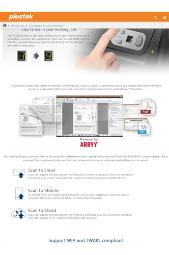 Scanner Plustek Ps3060u