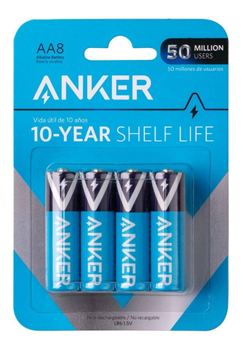 Pilas Alcalinas Aa 8-pack Set 8 Pilas Anker Pcprice