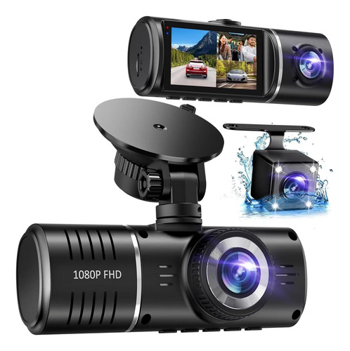 Dash Cam, Dash Cam De 3 Canales, Dash Cam 1080p Frontal _107