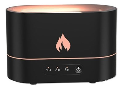 Humidificador Con Difusor De Luz Nocturna Flame Con Aceites