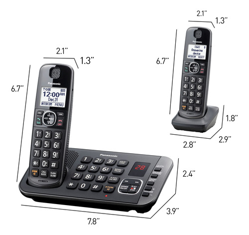 Sistema Telefónico Inalámbrico Panasonic Kx-tge645m Con 5 Au