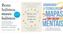 Comprar Kit Bons Hábitos, Maus Hábitos + Mude Seus Horários, Mude Sua Vida + Dominando A Técnica Dos Mapas Mentais