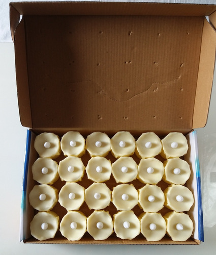 Vela Navideña Led Llama Titilante Caja X 24
