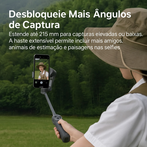 Gimbal Celular Dji Osmo Mobile 7p Estabilizador C/ Módulo
