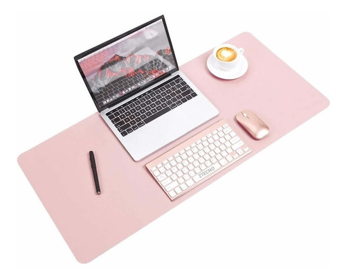 Imagen 1 de 5 de Pad Grande Xl 84x38cm Rosa Gamer Oficina Mouse Y Teclado Pc