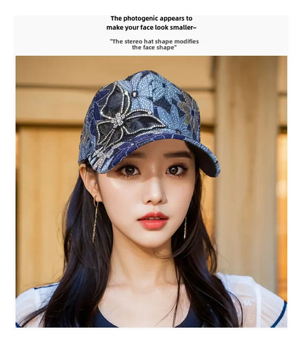 Gorra Mlb De Malla De Verano Con Lazo De Encaje Para Mujer