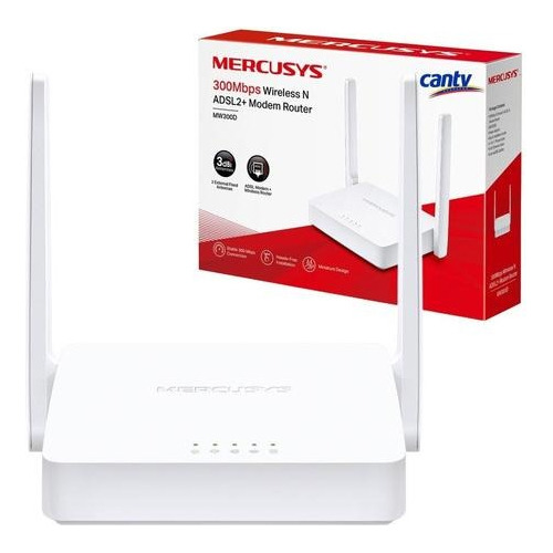 Modem Router-wifi Inalambrico Internet  Adsl2 Aba  300 Mbps
