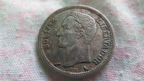 1 Moneda De 1 Bolivar De 1960 De Plata Fuera De Circulacion