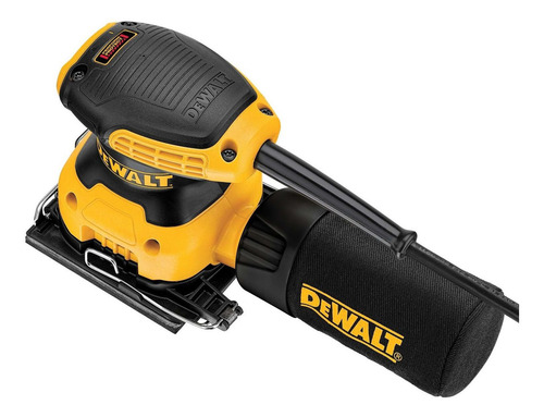 Lijadora Orbital 1/4hoja +bolsa Recolectora Dewalt Dwe6411b3 Color Amarillo Frecuencia 50 Hz/60 Hz