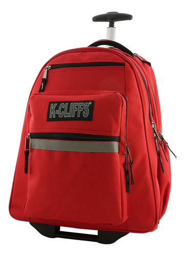 K-cliffs Heavy Duty Rolling Mackpack School Book Con Wheels